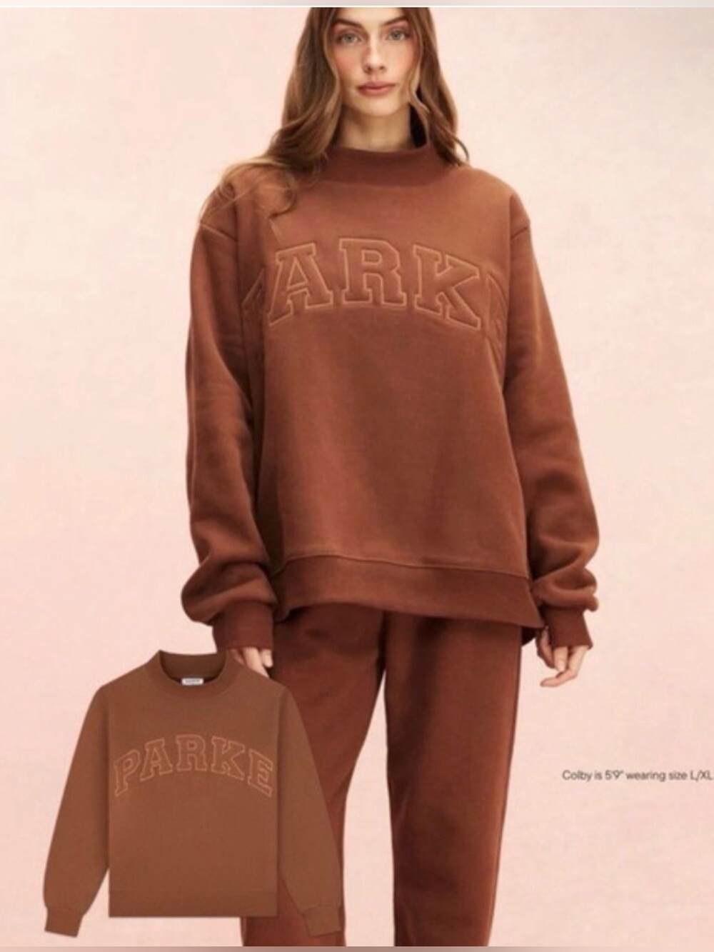 PARKE Monochrome Varsity Mockneck - Picture 1 of 5